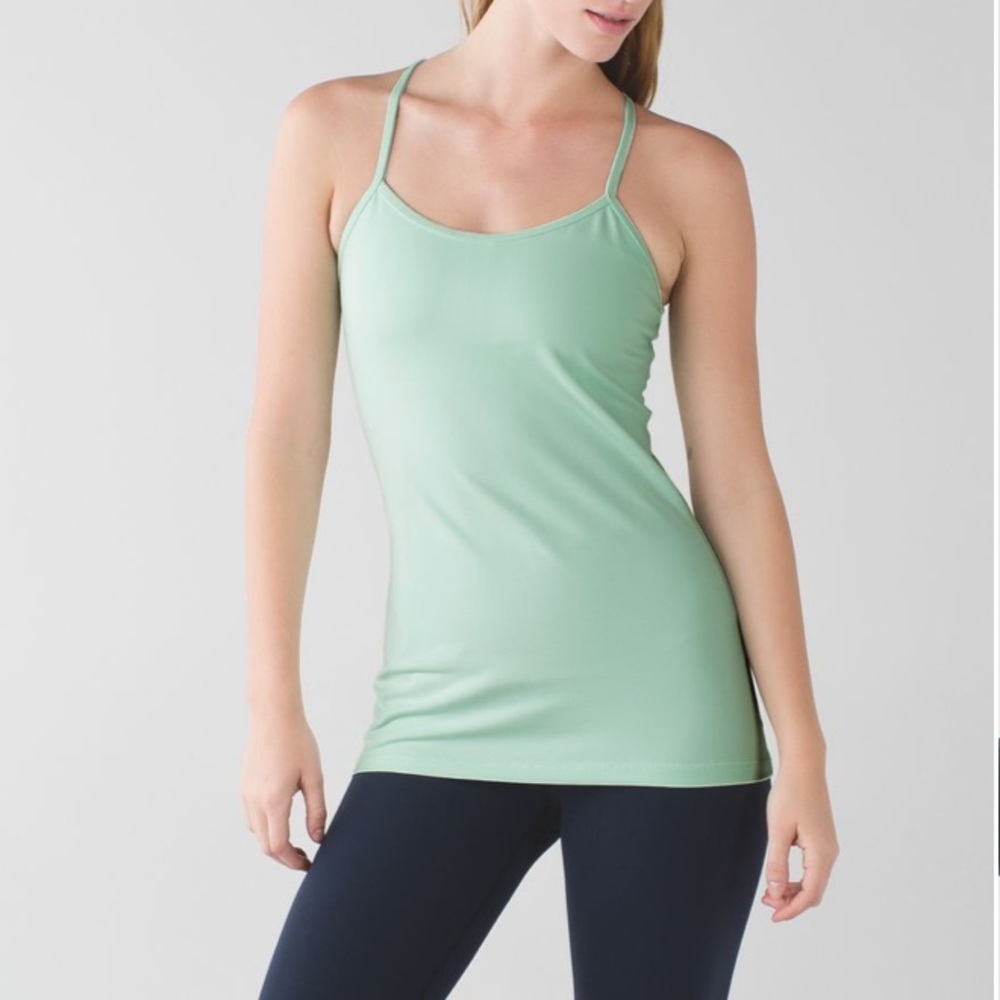 lululemon athletica Power Y Tank - Sea Mist